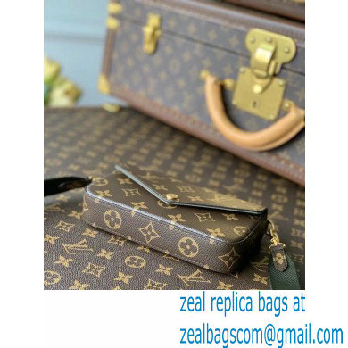 Louis Vuitton Monogram Canvas Felicie Strap  &  Go Bag M80091 Khaki Green 2021